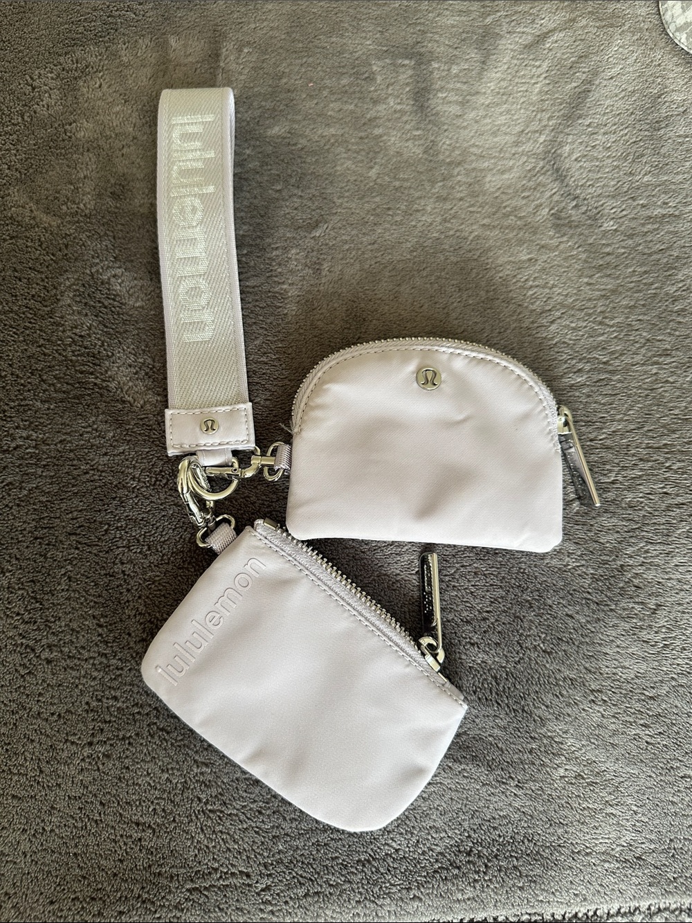 lululemon athletica Light purple Keychain Pouch Set